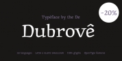 Dubrove font download