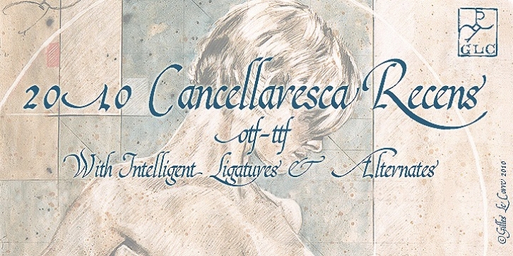 2010 Cancellaresca Recens font preview