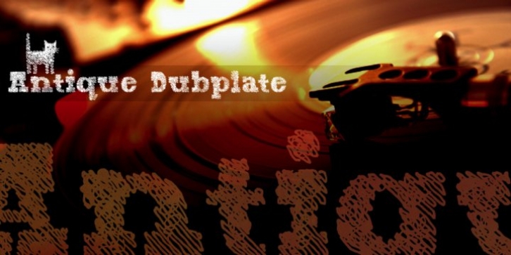 Antique Dubplate font preview