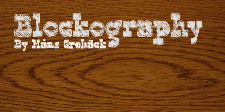 Blockography font preview