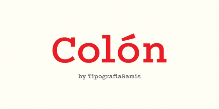 Colon font preview