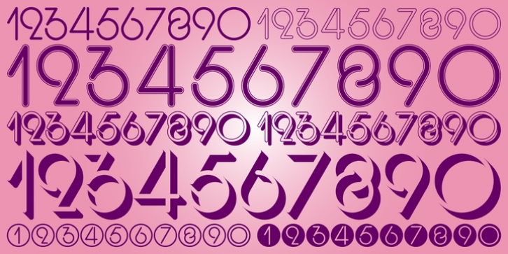 Display Digits Three font preview