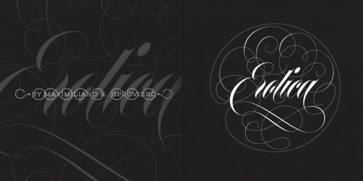 Erotica font preview