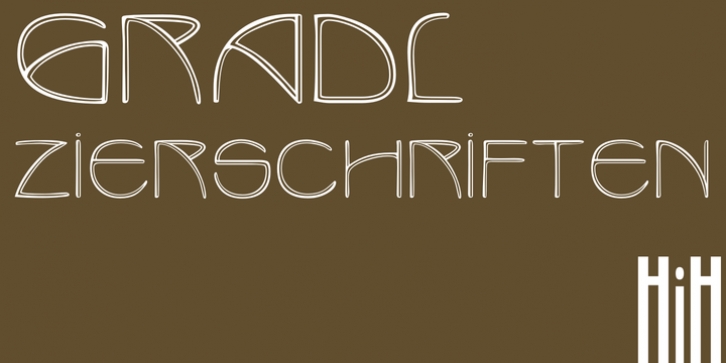 Gradl Zierschriften font preview