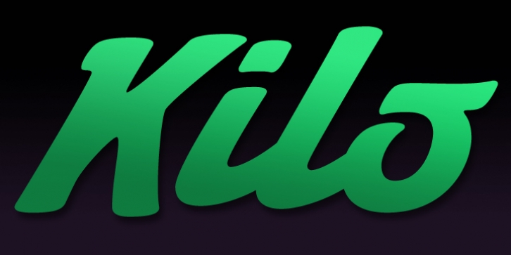 Kilo font preview