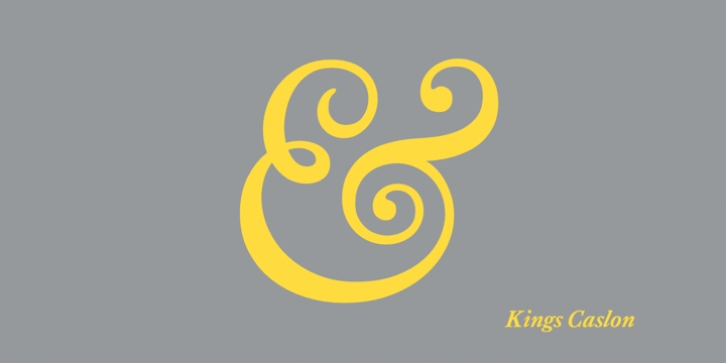 Kings Caslon font preview