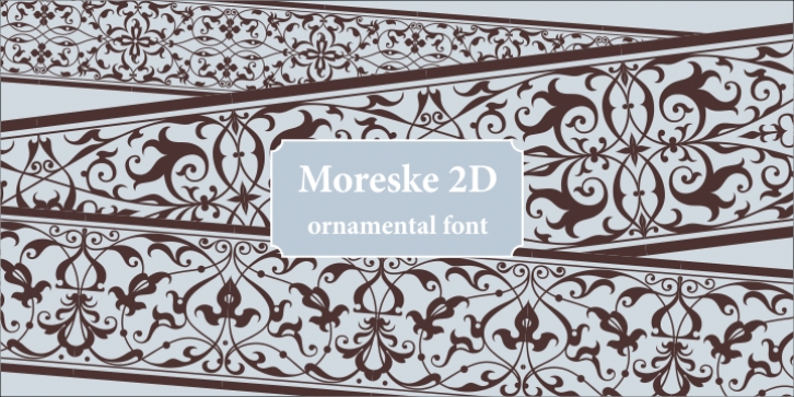 Moreske 2D font preview