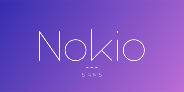 Nokio Sans font preview