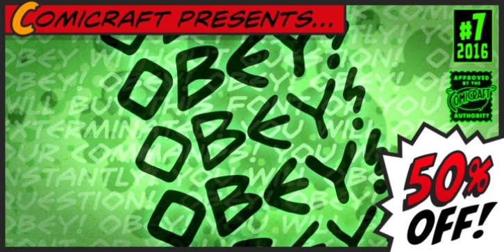 Obey Obey Obey font preview