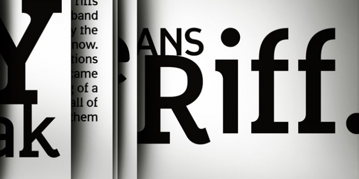 Riff font preview