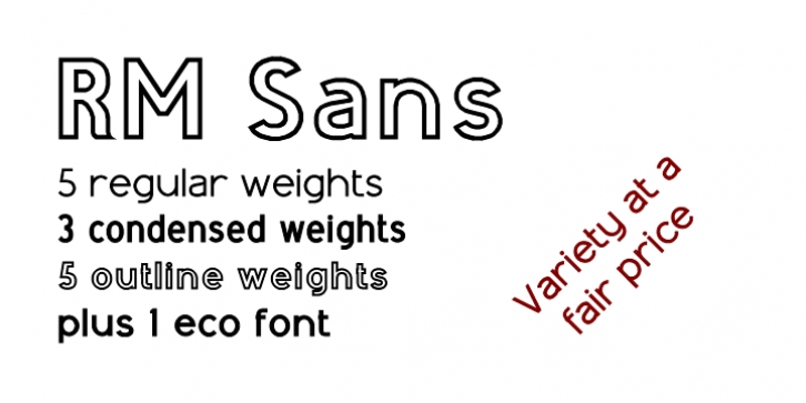 RM Sans font preview