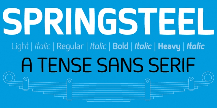 Springsteel font preview