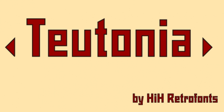 Teutonia font preview