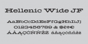Hellenic Wide JF font download