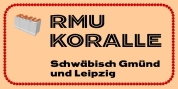 Koralle RMU font download